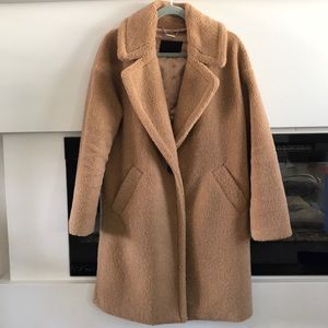 Kendall + Kylie oversized teddy bear coat
